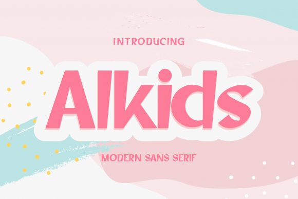 Alkids: A Playful Display Font for Creative Projects