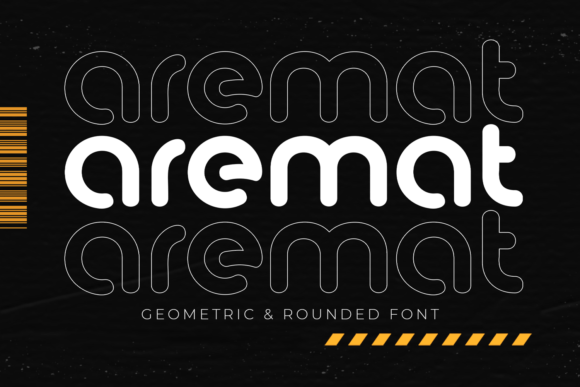 Aremat: A Geometric Display Font for Modern Design