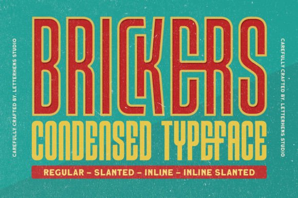 Brickers: A Fresh Condensed Display Font for Modern Design