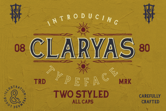 Claryas: A Bold Vintage Typeface for Striking Designs