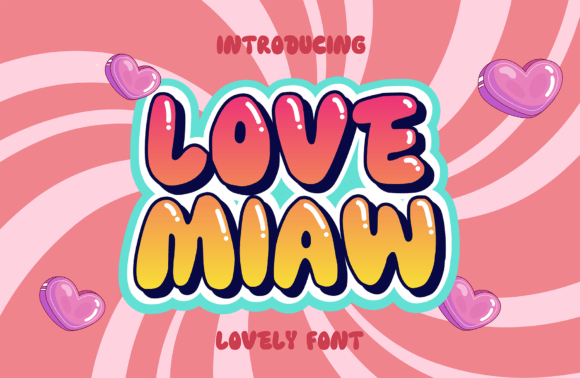 Discover Love Miaw: The Groovy Display Font