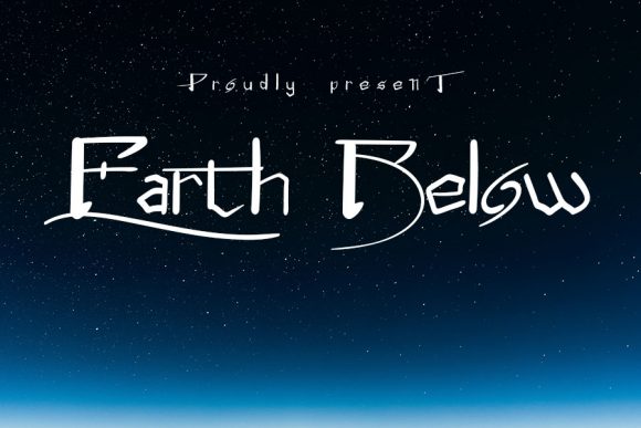 Earth Below: A Modern Display Font for Creative Projects