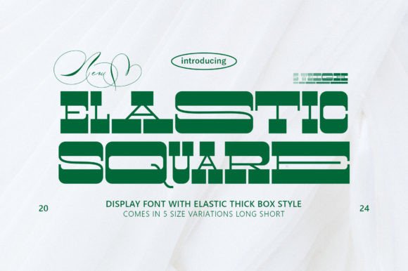Elastic Square: A Font That Balances Geometry with Casual Charm