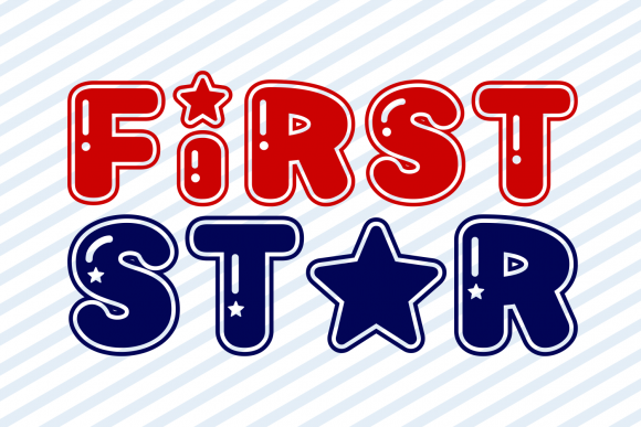 First Star: A Sparkling Display Font for Dazzling Designs