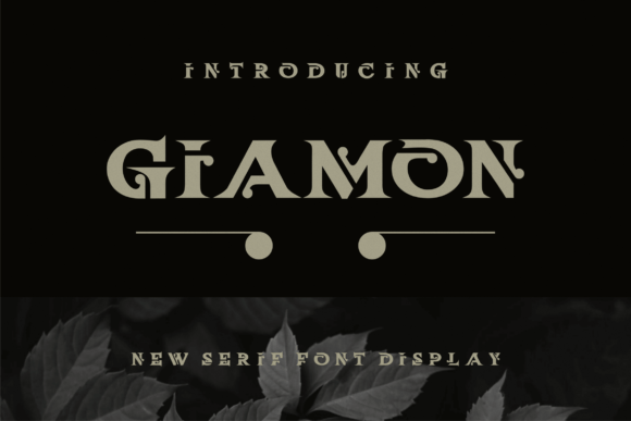 Giamon: A Modern Display Font for Creative Projects
