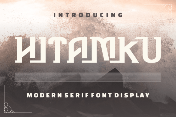 Hitamku: A Modern Display Font for Confident Design