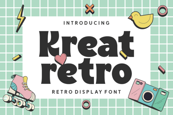 Kreat Retro: A Bold Typeface for Vintage Design