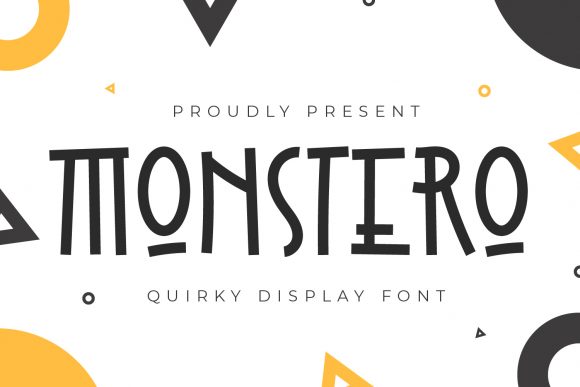 Monstero: A Quirky Display Font for Creative Projects