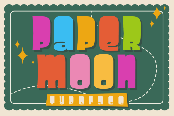 Paper Moon: A Playful Display Font for Creative Projects