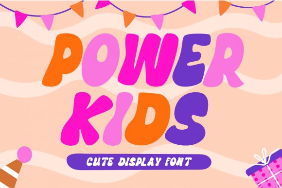 Power Kids: A Bubbly Display Font That Brings Designs to Life