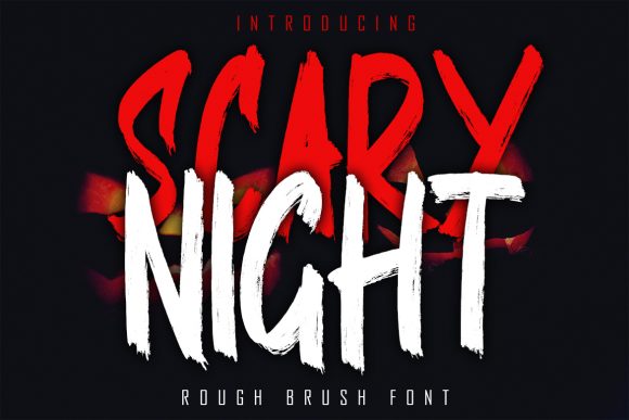 Scary Night Font: Bold Urban Display Typeface