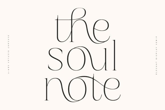 Soul Note: Elegant Serif Typography for Modern Designs