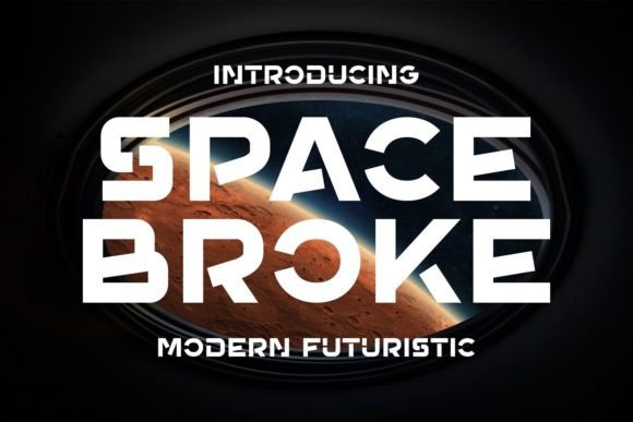 Space Broke: A Futuristic Display Typeface