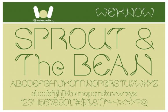Sprout and the Bean: A Cool Display Font for Creative Projects