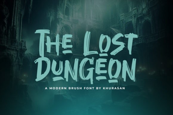 The Lost Dungeon: A Quirky Modern Brush Font for Creative Designs